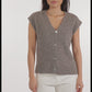 ISABEL - SLEEVELESS CARDIGAN
